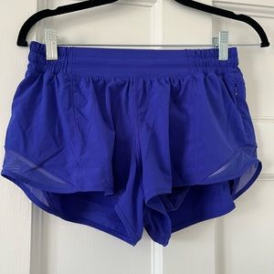 Lululemon hotty hot shorts- 2.5”- cerulean blue